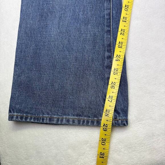 Gap 1969 Distressed Dark Wash Bootcut Jean Men's Size 30x29 - Picture 11 of 12